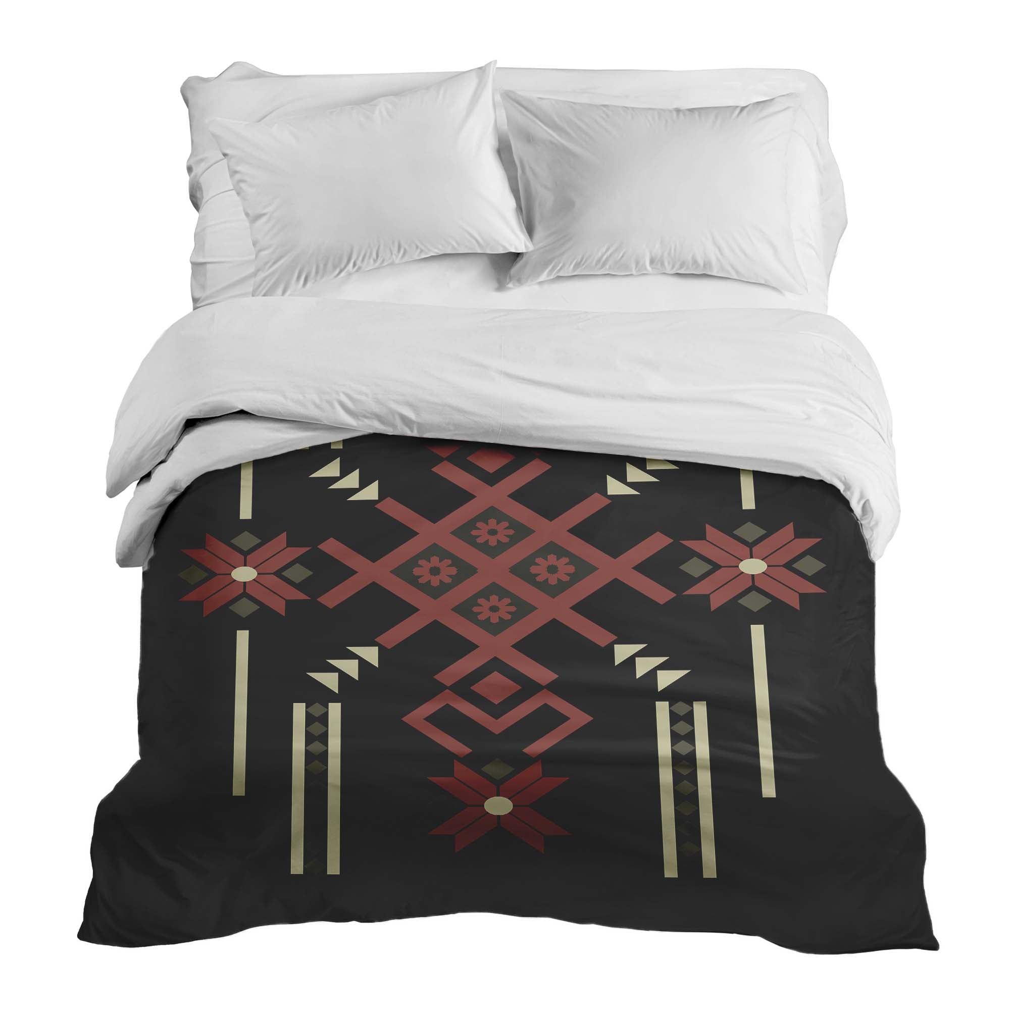 Original Therapiedecke - Baumwollbezug mit großer Schneeflocke