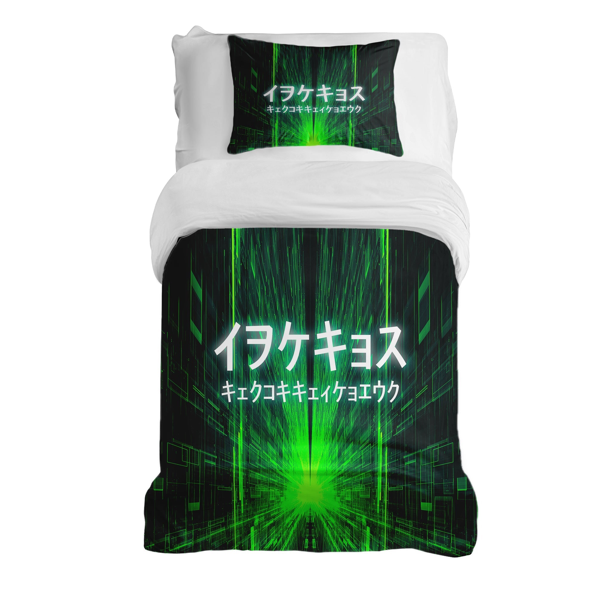 Therapiedekens beddengoedset met Chinese tekst