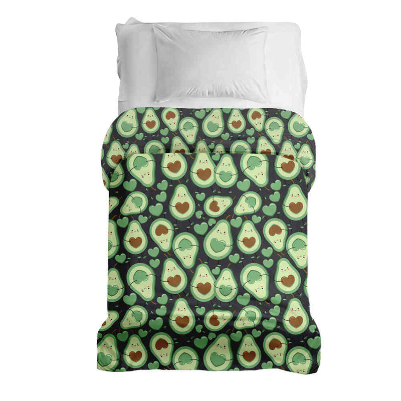 Therapiedekens katoenen hoes groene avocado's