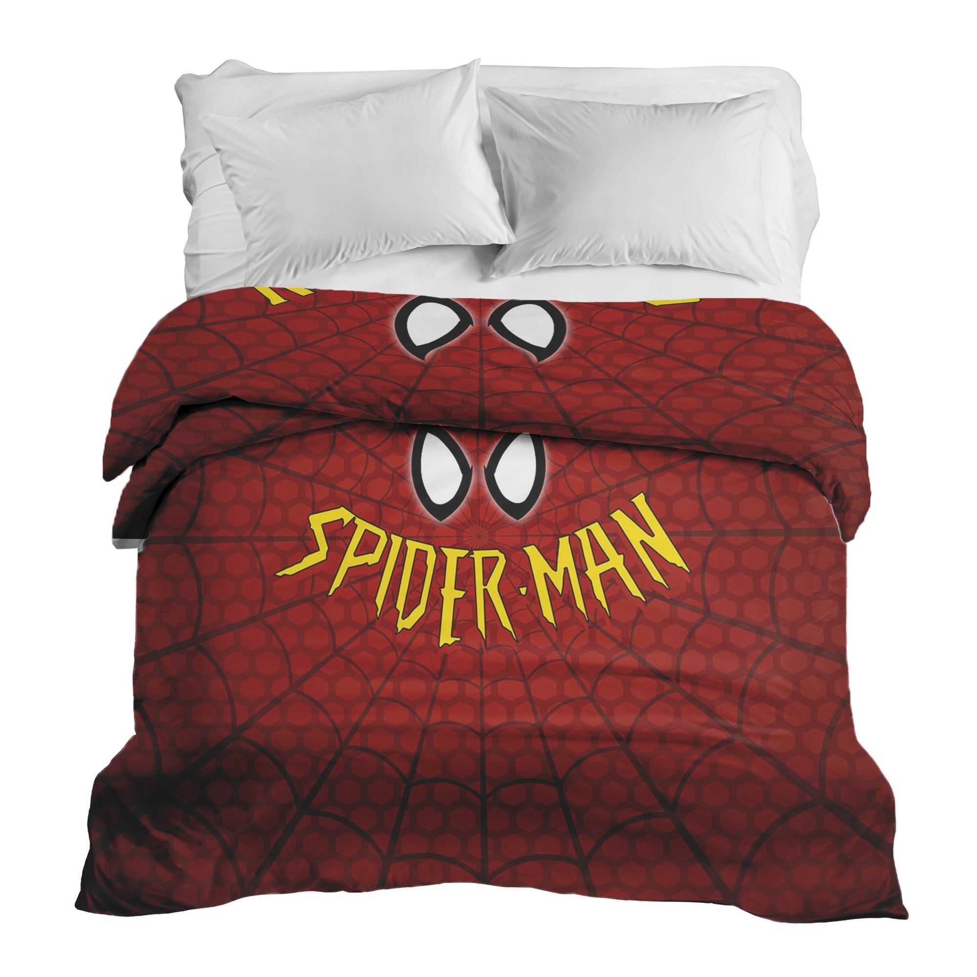 Originele therapiedeken - katoenen hoes rood Spiderman