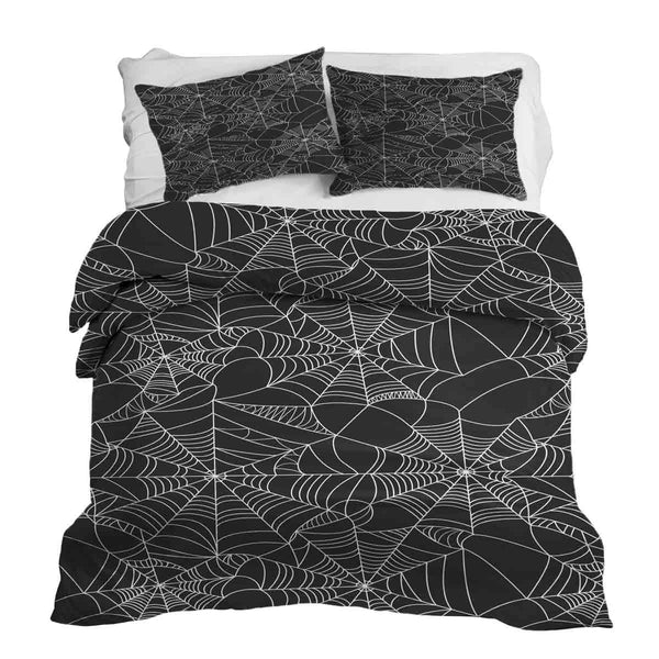 Therapiedekens Beddengoed Set Zwart met Spinnenweb