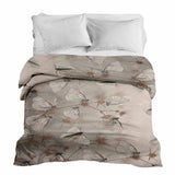 Therapiedekens katoenen hoes beige met motten