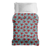 Therapiedekens katoenen hoes rood origami