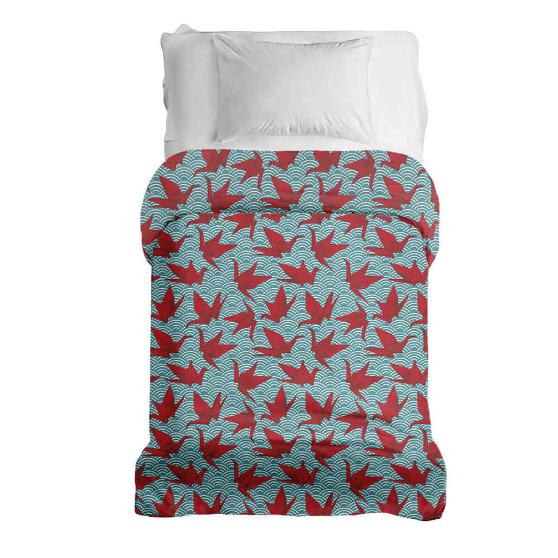 Therapiedekens katoenen hoes rood origami