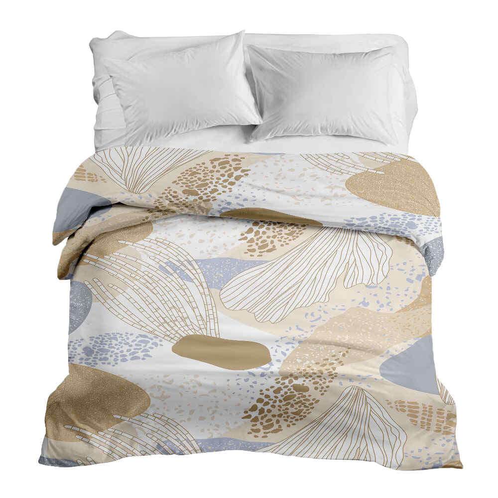 Original Therapiedecke - Baumwollbezug Seeanemone gold