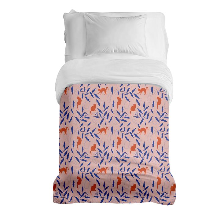 Originele therapiedeken - katoenen hoes rode kat