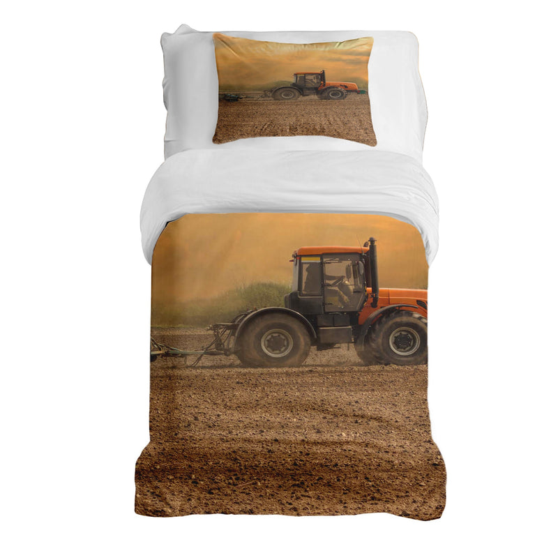 Therapiedekens Beddengoed Set Tractor met Aanhanger