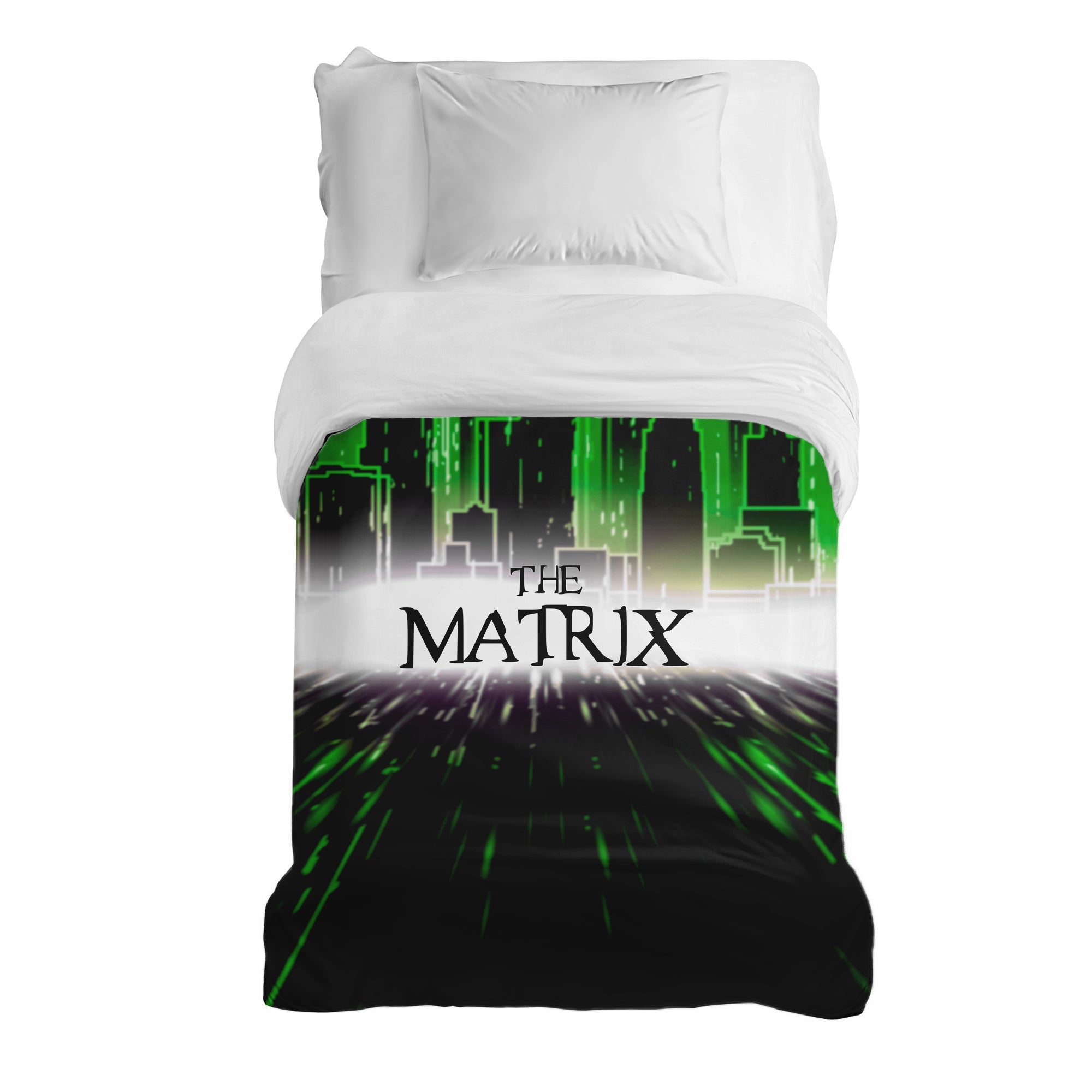 Originele therapiedeken - katoenen hoes stad The Matrix