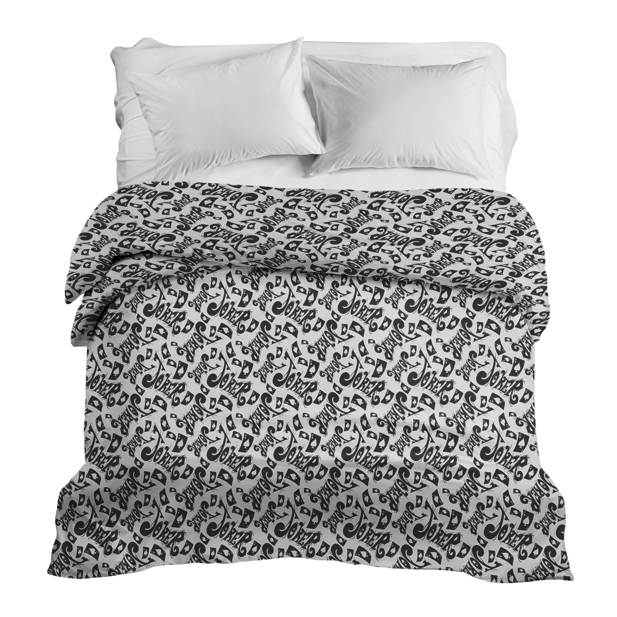 Originele therapiedeken - katoenen hoes met zwarte opdruk Joker