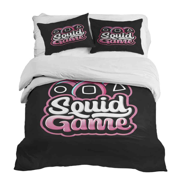 Therapiedecken beddengoed set zwart Squid