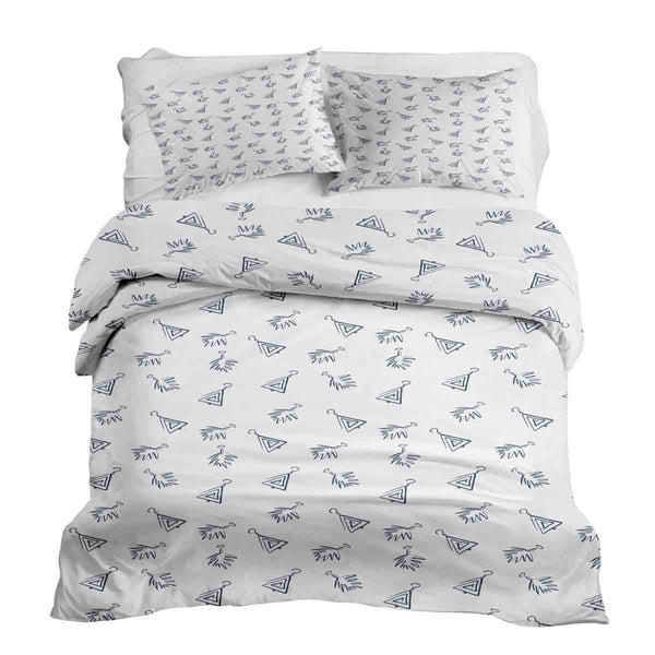 Therapiedekens Beddengoed Set Wit met Boho Oorbellen