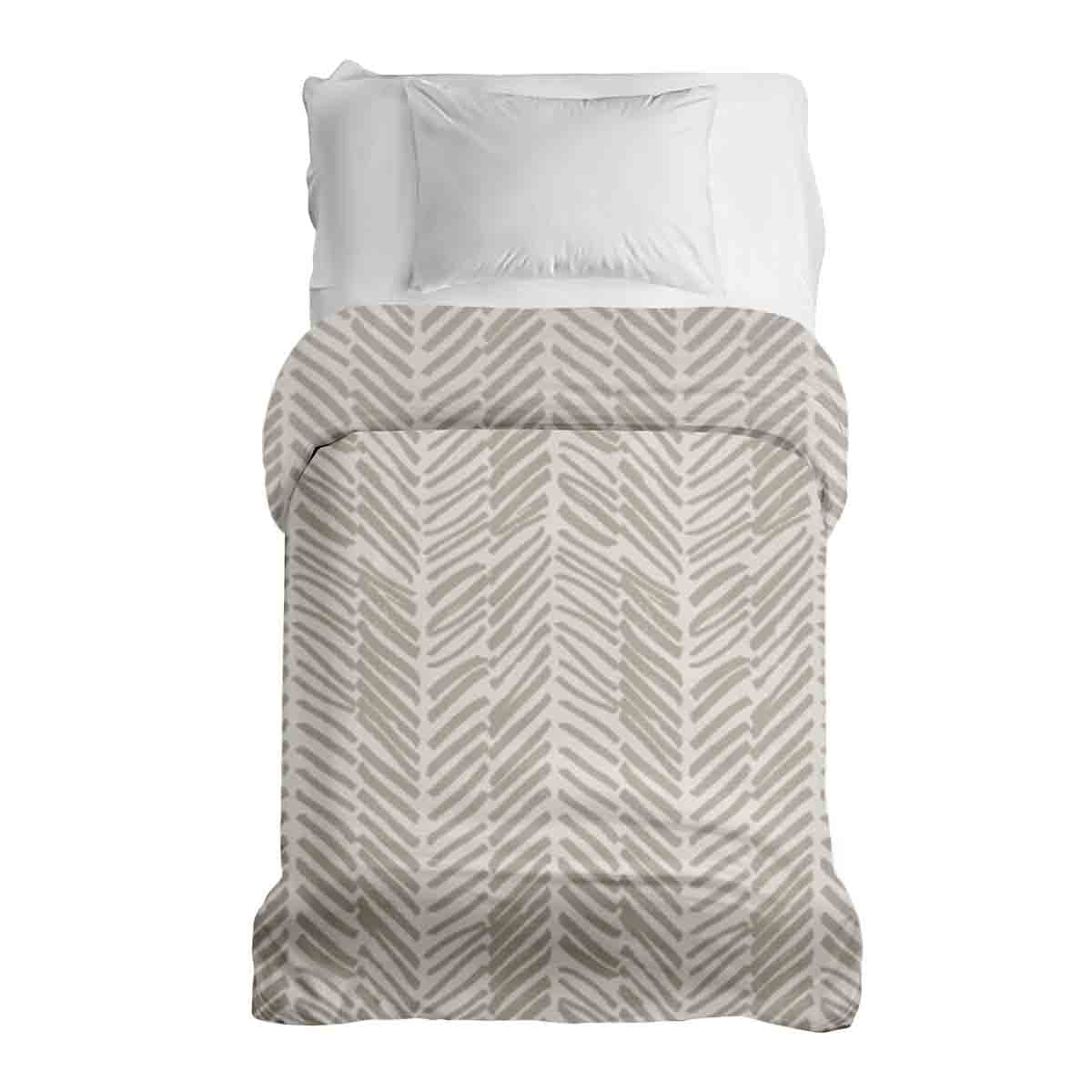 Original Therapiedecke - Baumwollbezug Beige mit Streifen