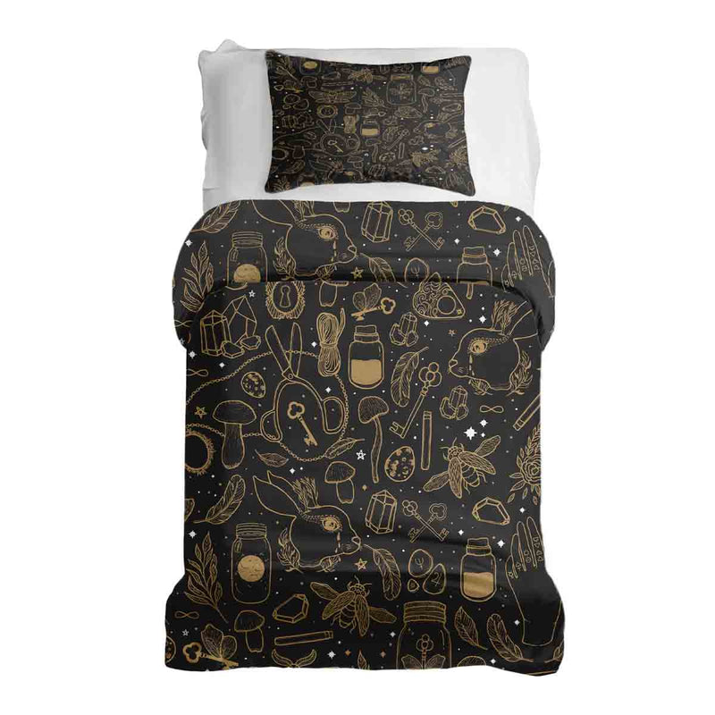 Therapiedekens Beddengoed Set Zwart Magie