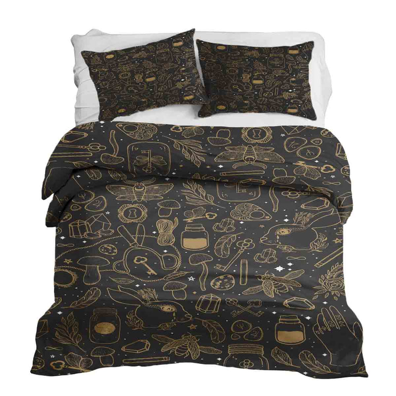 Therapiedekens Beddengoed Set Zwart Magie