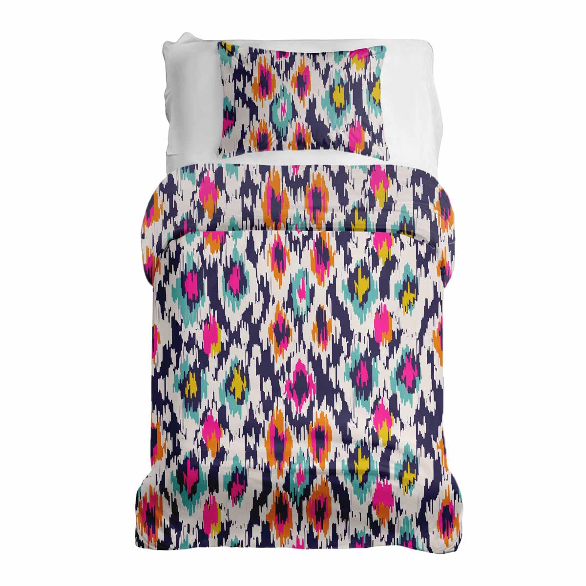 Original Therapiedecke - Baumwoll Bettwäsche Set Bunt mit Leoprint