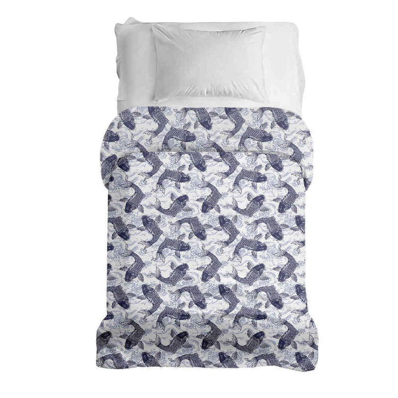 Therapiedekens katoenen hoes blauwe Kois