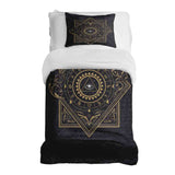 Therapiedecken beddengoed set zwart mystiek mandala