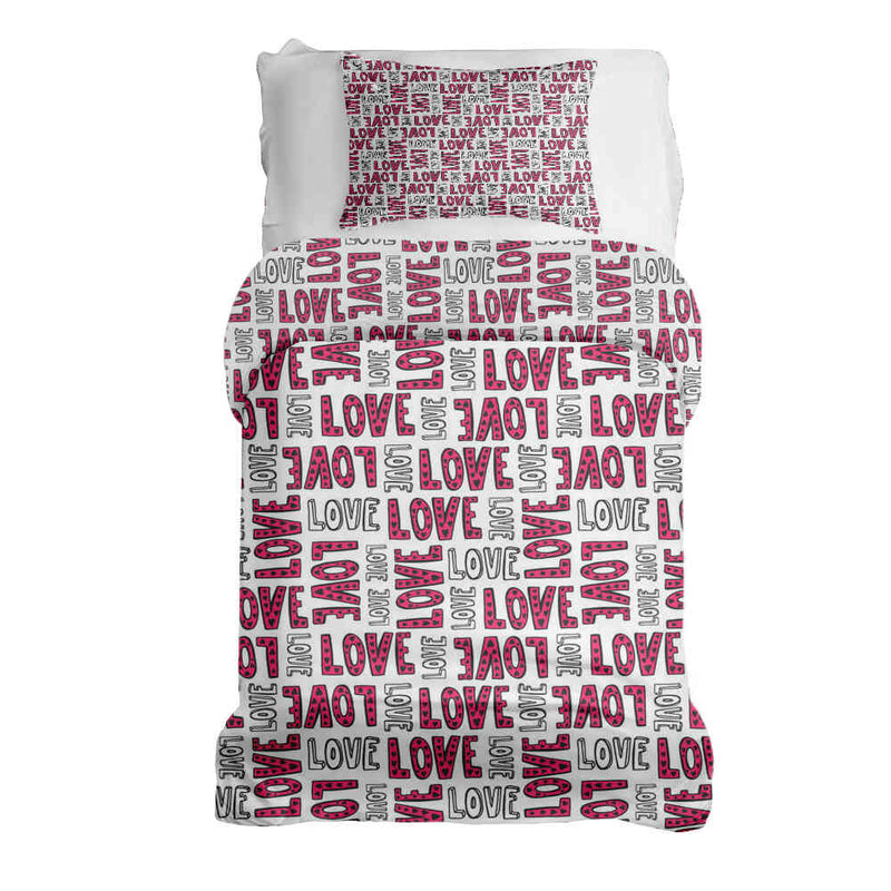 Therapiedekens Beddengoed Set Wit L.O.V.E