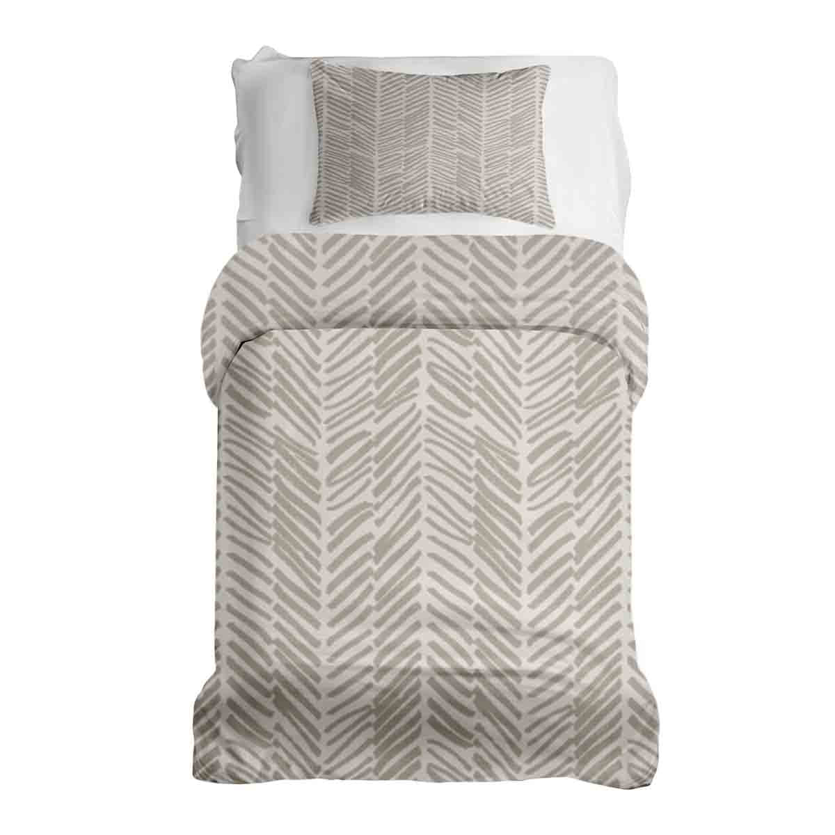Therapiedekens Beddengoed Set Beige met Strepen