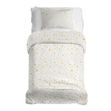 Therapiedekens beddengoedset wit met gele sterren