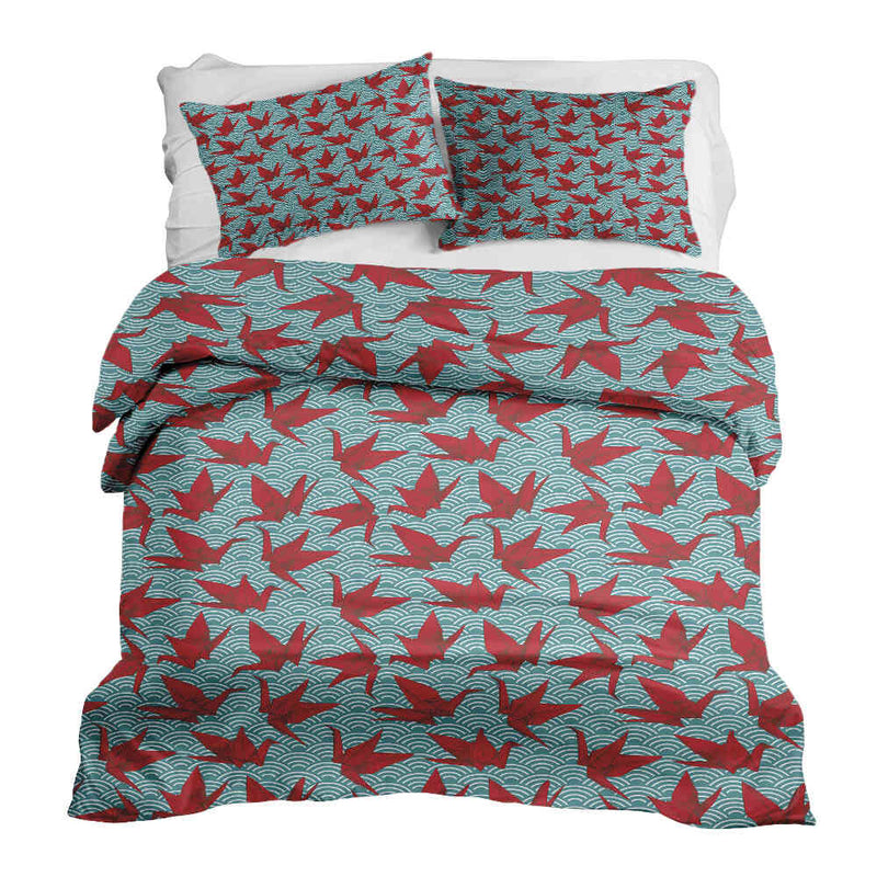Therapiedekens Beddengoed Set Rood Origami
