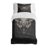 Therapiedekens Beddengoed Set Zwart met Vlinder