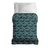 Therapiedekens katoenen hoes golf turquoise-groen