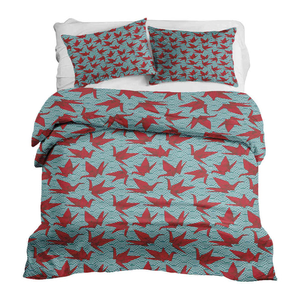 Therapiedekens Beddengoed Set Rood Origami