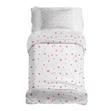 Therapiedekens Beddengoed Set Roze Hartjes en Bloemen