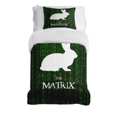 Therapiedecken beddengoed set Matrix Code groen