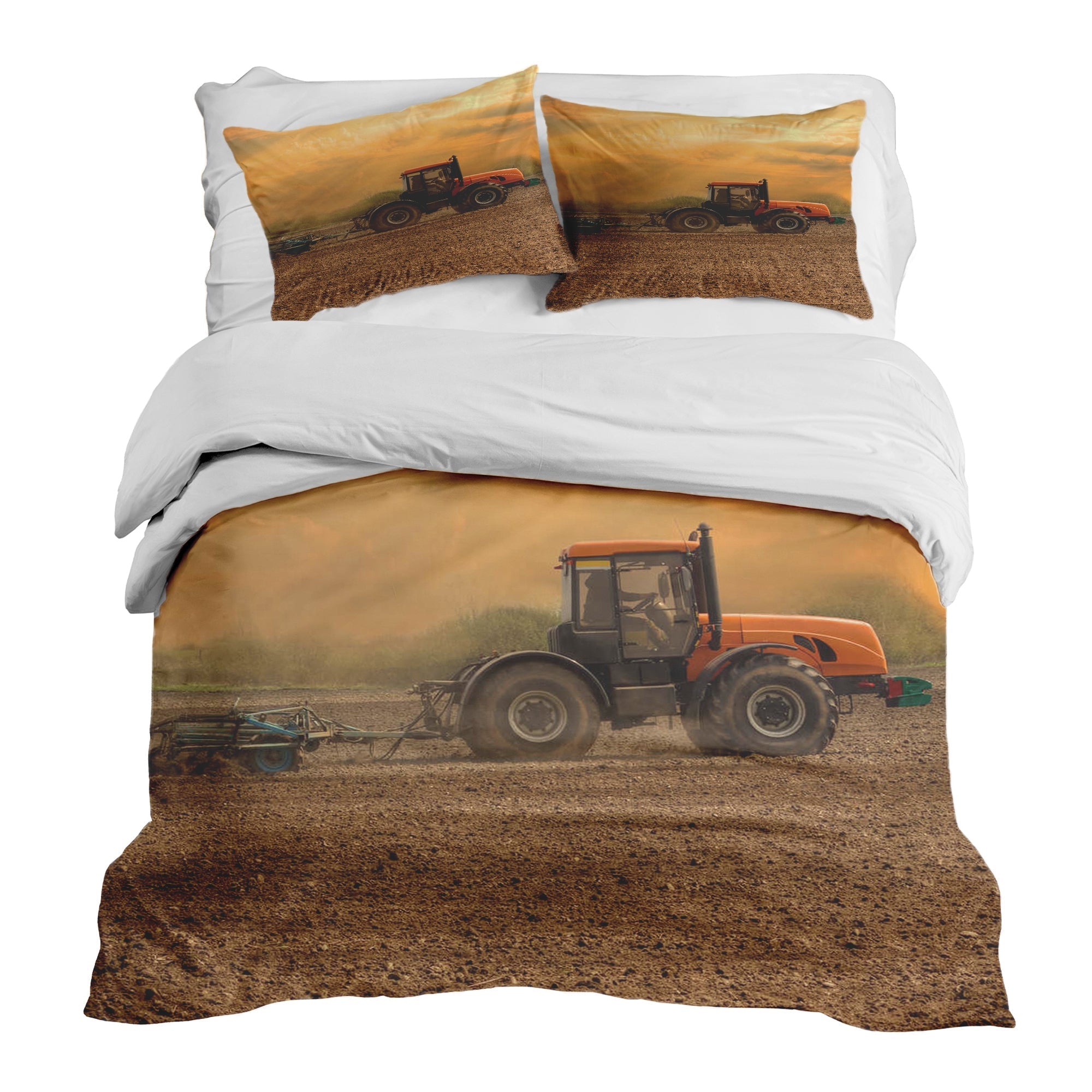 Therapiedekens Beddengoed Set Tractor met Aanhanger