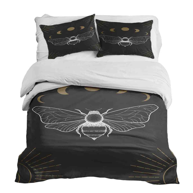 Therapiedekens Beddengoed Set Zwart met Motte
