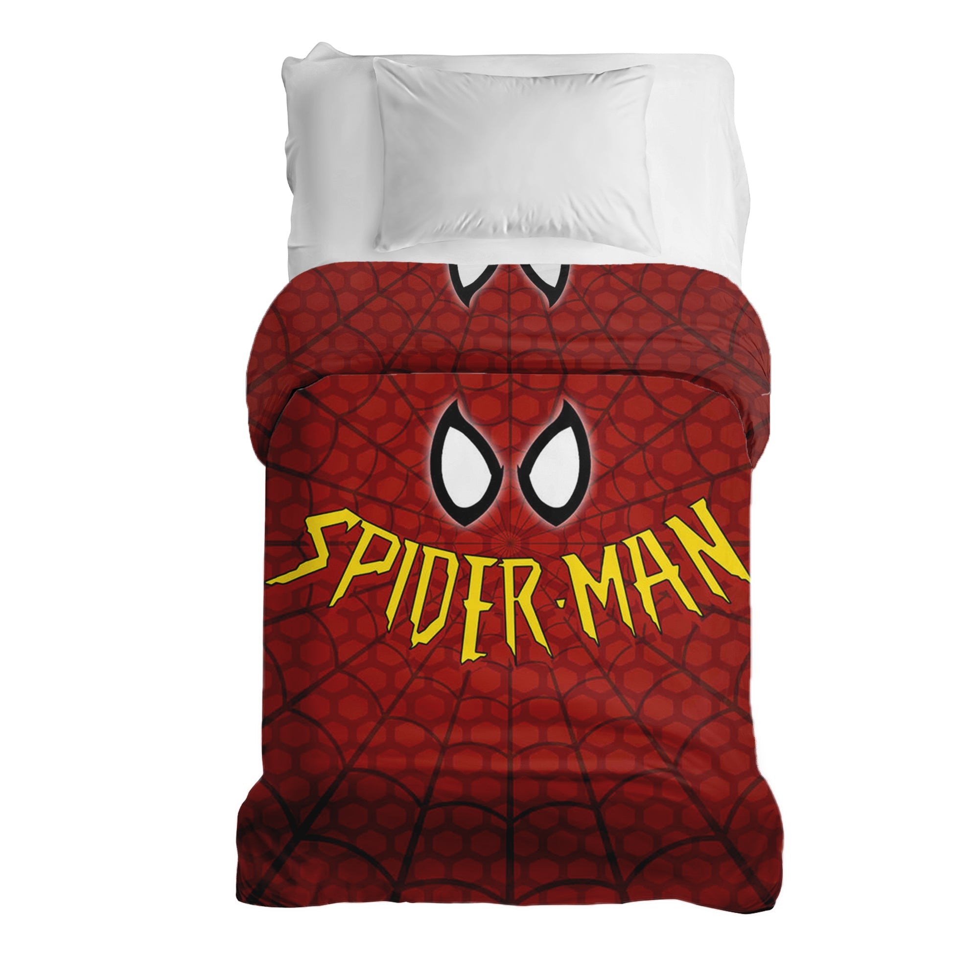Originele therapiedeken - katoenen hoes rood Spiderman