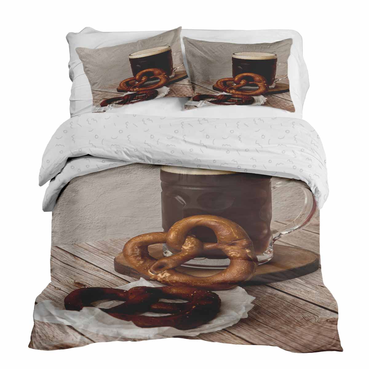 Therapiedekens beddengoedset met pretzels