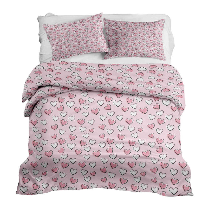 Therapiedekens beddengoed set schattige hartjes
