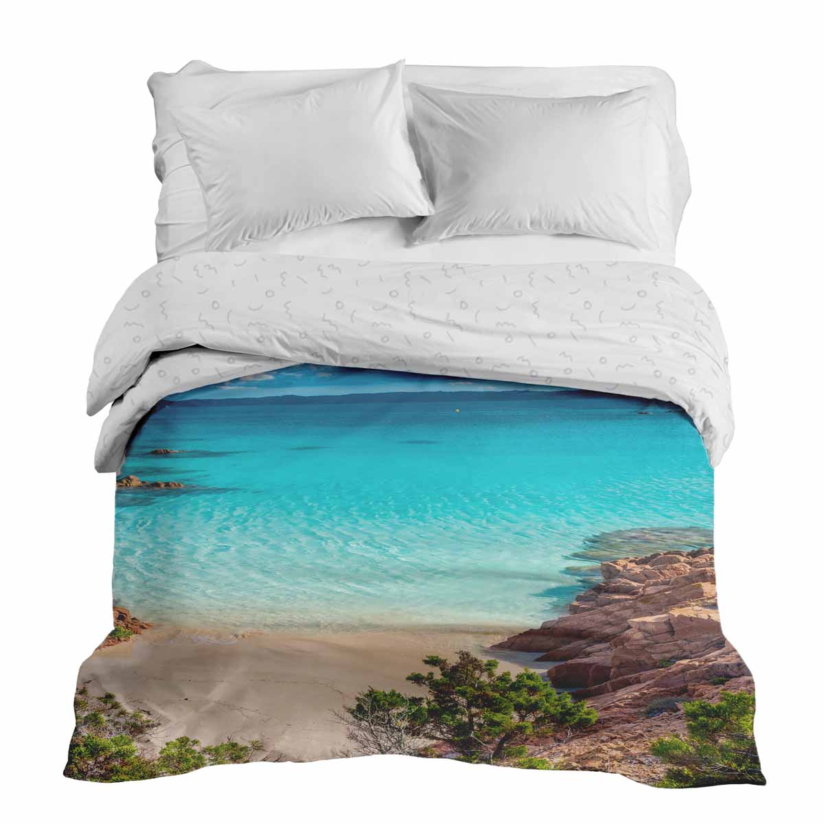 Originele therapiedeken - katoenen hoes Fernweh