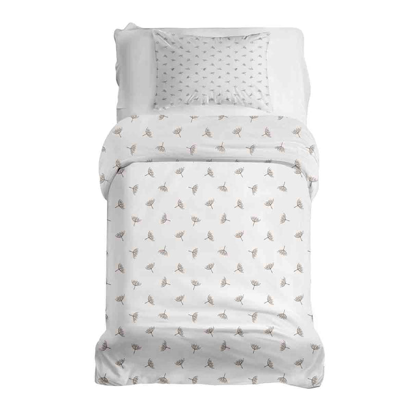 Therapiedekens beddengoed set wit met kleine maretak takjes