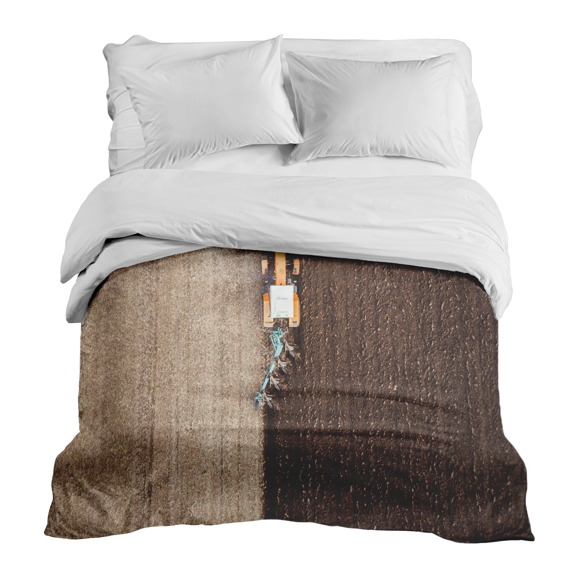 Original Therapiedecke - Baumwollbezug Braun Ackerland