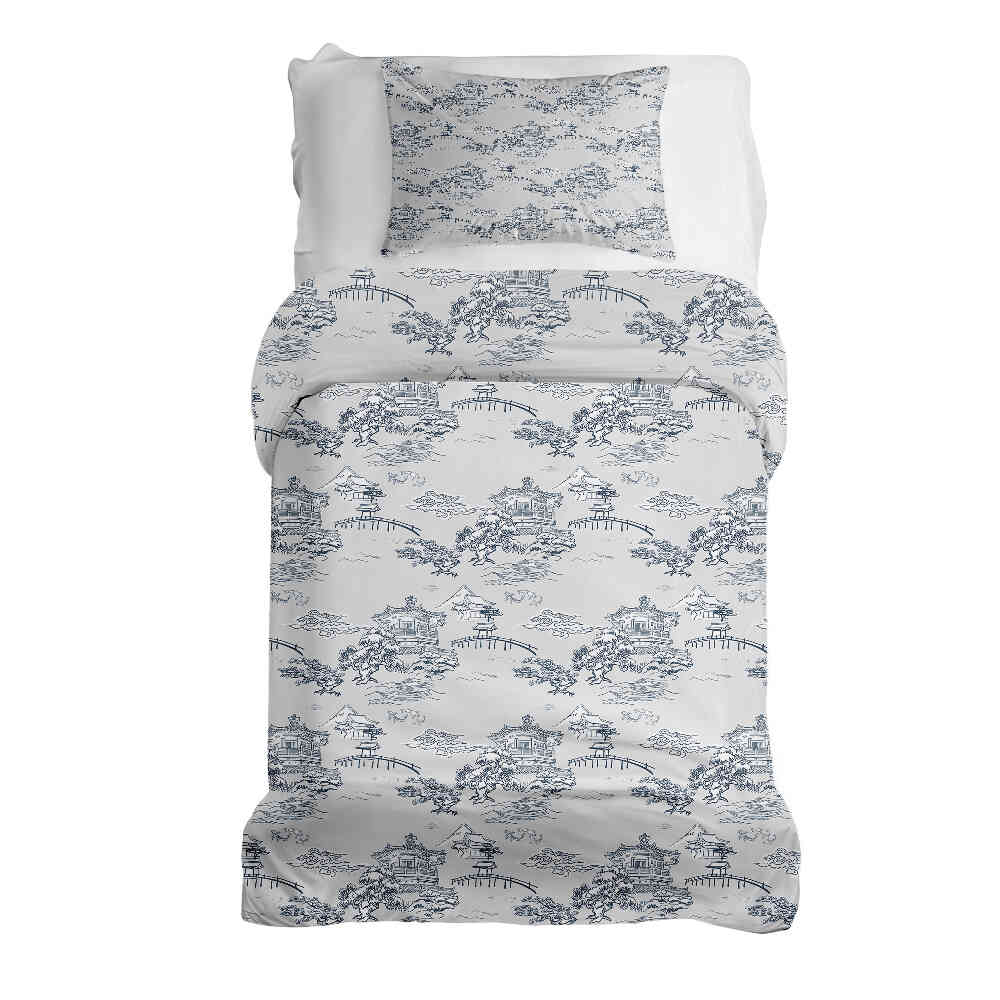 Therapiedekens Beddengoed Set Grijs Chinese Muur