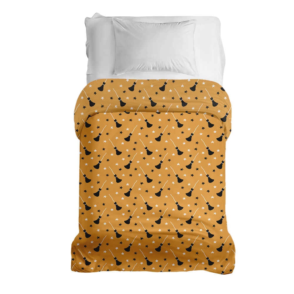 Original Therapiedecke - Baumwollbezug Orange mit Potter's Besen