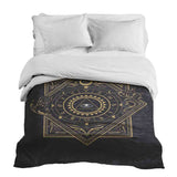 Therapiedekens Katoenen hoes Zwart Mystiek Mandala