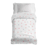 Therapiedekens beddengoedset wit met kleine hartjes