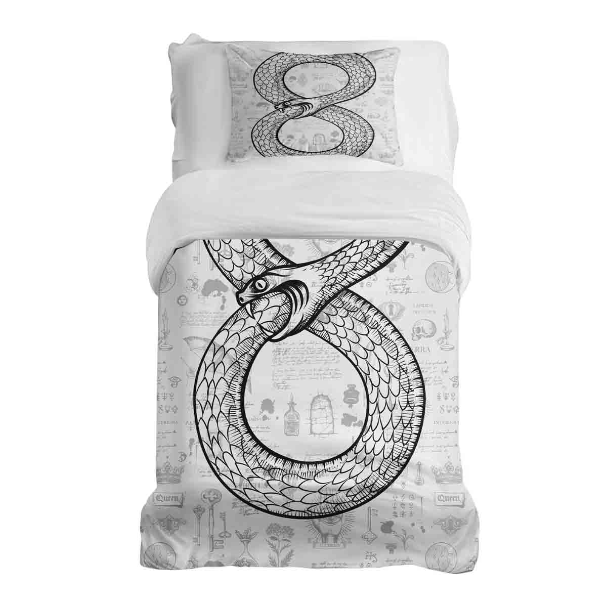 Original Therapiedecke - Baumwoll Bettwäsche Set mit Schlangenmotiv