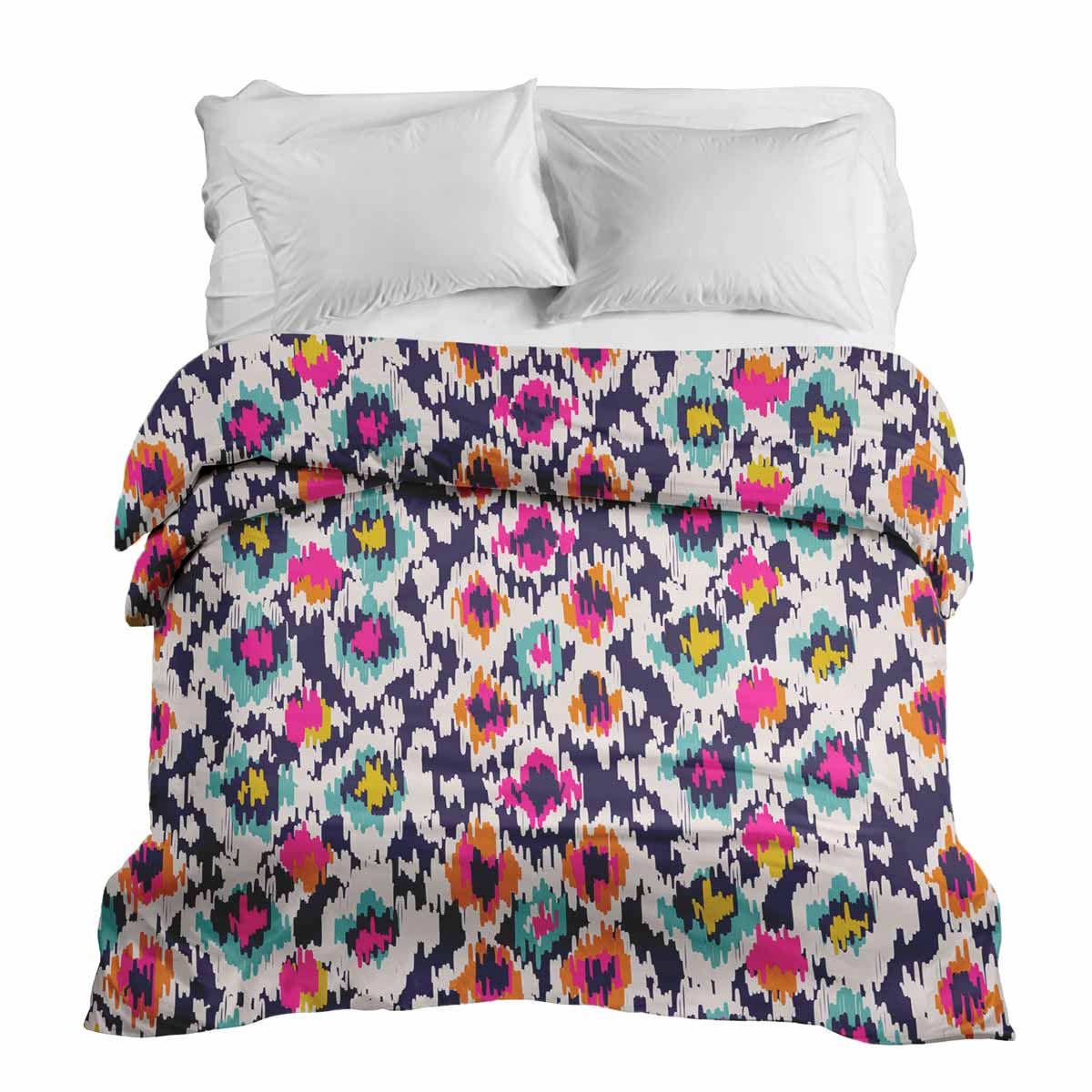 Original Therapiedecke - Baumwollbezug Bunt mit Leoprint