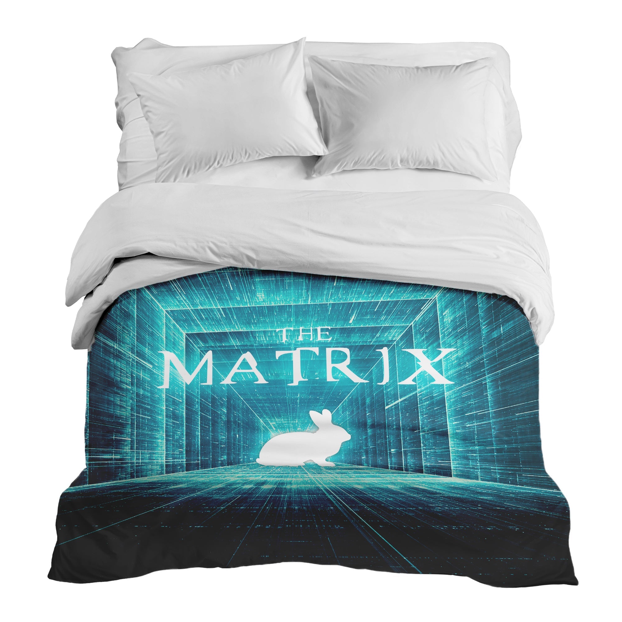 Original Therapiedecke - Baumwollbezug Blau Matrix