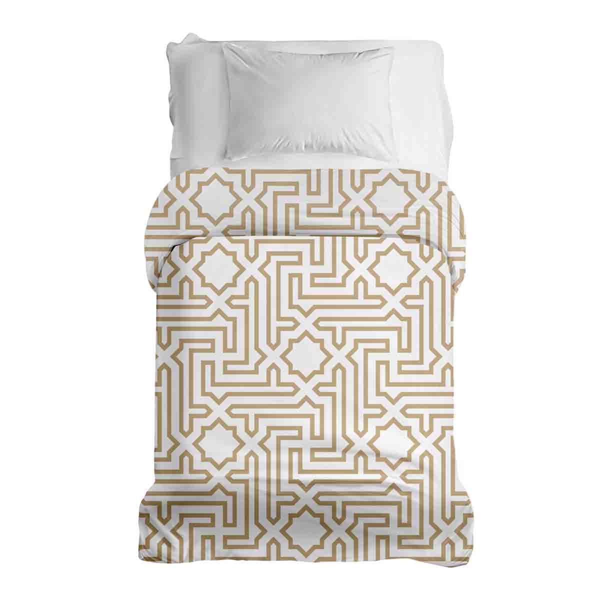 Original Therapiedecke - Baumwollbezug Beige mit Formen