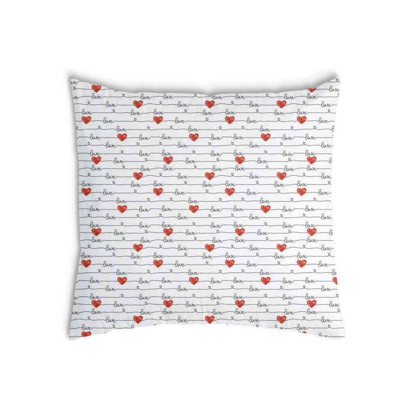 Gezondheidskussen wit met Love opschrift