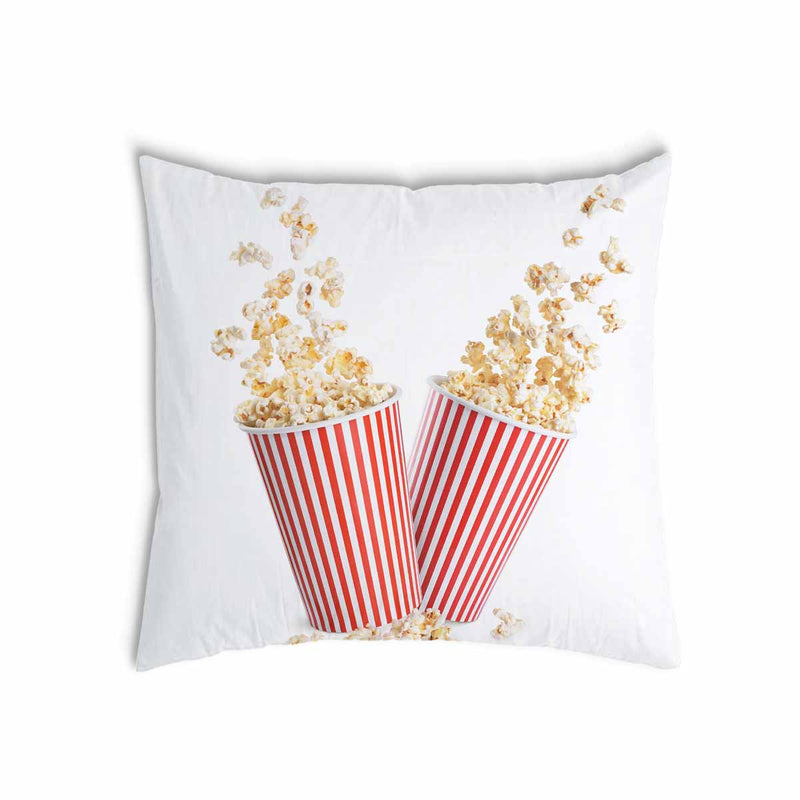Gezondheidskussen wit met popcorn