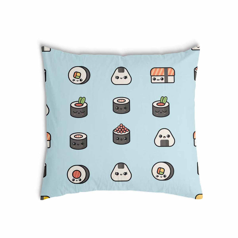 Gezondheidskussen lichtblauw met sushi