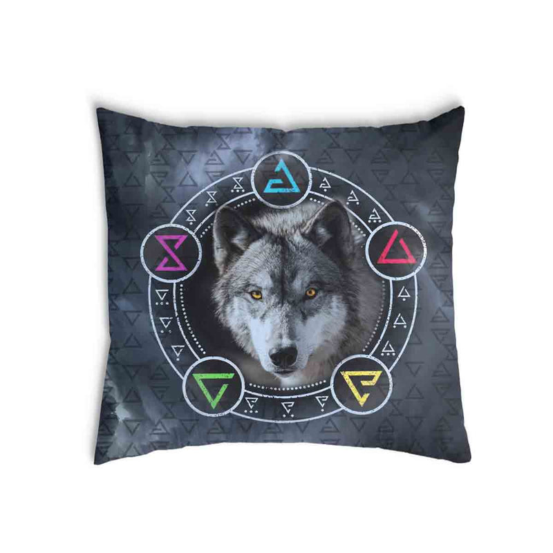 Gezondheidskussen Grijs met Wolf